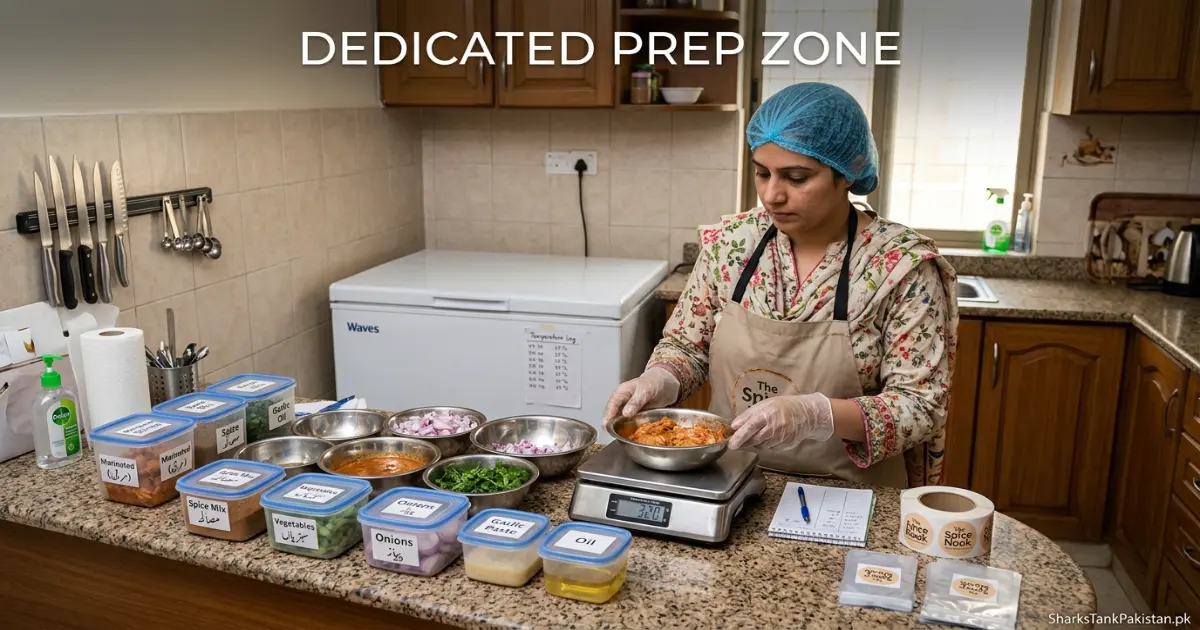 Home food entrepreneur practicing pitch for Shark Tank Pakistan